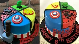 Avengers Cake | Ironman - Spiderman - Captain America - HULK | Avengers Endgame Cake