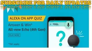 Amazon daily quiz answers|  Amazon Alexa on app quiz | FZ quiz time answers
