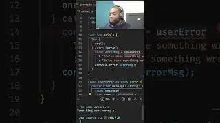 Here's how you should be handling errors in Javascript / Typescript