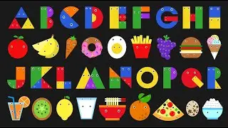 ABC Song with Shapes and Foods | Build Letters with Fun Learning