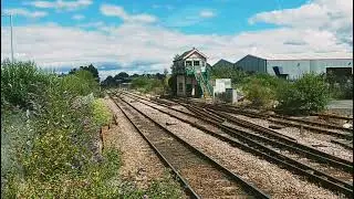 Class 69 Diesel Locomotive heading through Whittlesea towards Peterborough and onwards to Goole.
