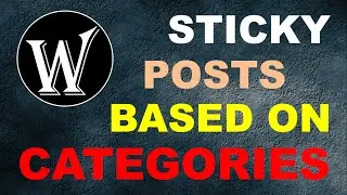 Sticky Posts based on Categories on Category Pages | Category Sticky Post