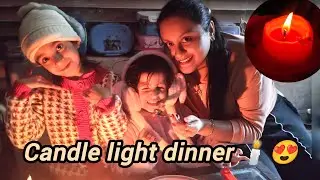 Candle light dinner🕯️😍