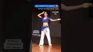 How to do TWIST SHIMMY ? Learn Bellydance with Simran. REGISTER NOW😍   #beginners #classes