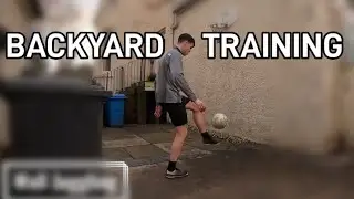 Backyard Soccer Training Session using a Wall