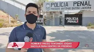 Preso homem que jogava drogas para dentro de presídio