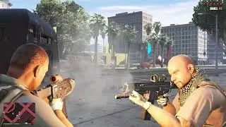GTA V: Mercenary Vs Armenian Epic 10 Star Rampage + Escape (R.D.E 4.1.2)