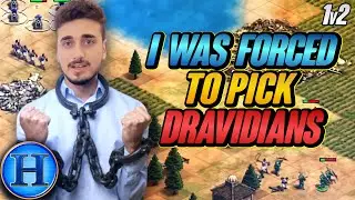 They Made Me Pick DRAVIDIANS | 1v2 AoE2