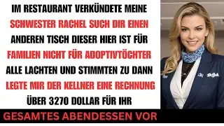 Im Restaurant demütigte mich meine Schwester vor allen Such dir einen anderen Tisch