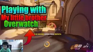 Playing with my little brother Overwatch   2ProKids