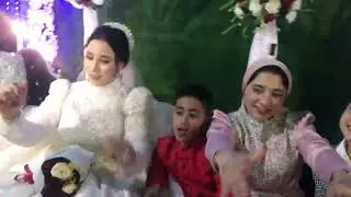 اقوي استقبال من تامر القليني لأحمد سمير حميده من فرحه محمد سالم عيسى منشية الرزافه البحيره