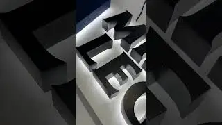 Backlit Metal Letters Led Channel Signs Halo Lit Stainless Steel Signage #ledsign  #BacklitLetters