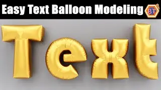 Blender Tutorial | Easy Text Balloon Modeling | 3.0