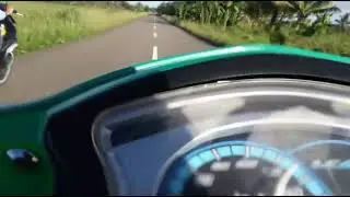 tes top speed jupiter mx bore up jdi 150cc