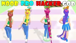 NOOB vs PRO vs HACKER vs GOD - Wig Run!