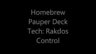 Homebrew Pauper Deck Tech: Rakdos Control