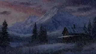 Experience Peaceful Sleep With Snowstorm Night Sounds | Heavy Blizzard & Loud Blowing Snow
