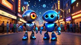 Six Little Robots Say Beep Beep Beep | Counting & Sound Song for Kids | Fun Nursery Rhymes and Baby
