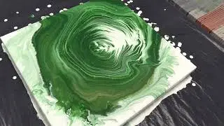 31. Super piece of art with leftover paint. FLUID ART. ACRYLIC POURING