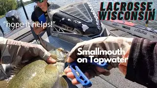 LaCrosse, Wisconsin - Bassmasters Elite Day 1 - Topwater Smallies!