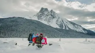 Winter Hiking With Our Kids On Emerald Lake Loop In Yoho National Park