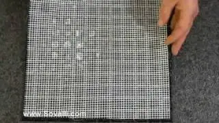 Sovalli Pewter Iridescent Square Glass Mosaic Tiles