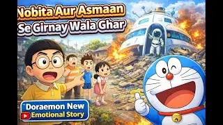 Nobita Aur Asmaan Se Girnay Wala Ghar 😱 | Doraemon New Emotional Cartoon Story | Kids Video