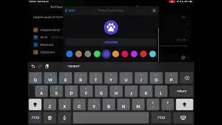 How to get the paw print next to the time or battery on an iPhone or iPad!