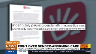 Gender-affirming care halted at Arizona's largest children's hospital