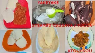 WEST AFRICAN FOOD | EWE FOOD || YAKEYAKE | YAKAYAKA RECIPE || STEAMED GRATED CASSAVA || #GHANA FOOD