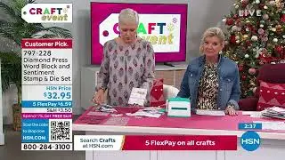 Diamond Press Word Block and Sentiment Stamp and Die Set