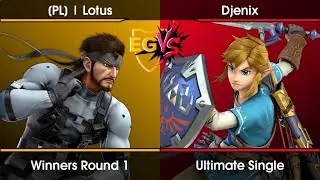 EGVS Weekly #105 Winners Round 1 - [PL] | Lotus (Snake) Vs. Djenix (Link) SSBU Ultimate Tournament