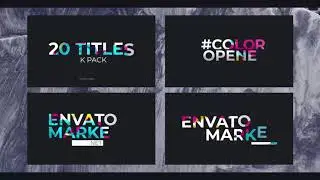 Colorful Titles | After Effects Project Files - Videohive template