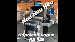 Gasgrill Napoleon Rogue 425 mit Seitenkochstelle und Heckbrenner