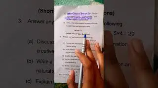 Creative writing question paper in English 🥺 || It is a crime to study through Hindi medium #exam...