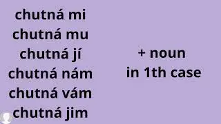 Czech language: mám rád, líbí se, chutná mi - I like #czech #czechlanguage