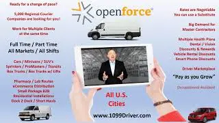 #Openforce #DriversWanted #National #Delivery #Driver #Registry / All Markets / All Vehicle sizes