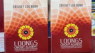 Loongs Cricket Log Book