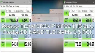 Review TEAMGROUP MP33 1TB SLC Cache 3D NAND TLC NVMe 1.3 PCIe Gen3x4 M.2 2280 Internal Solid State D