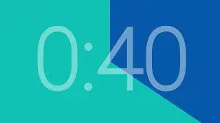 1 Minute Visual Countdown Timer with Alarm