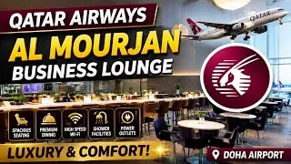 Qatar Airways Al Mourjan Business Lounge | Doha Airport (DOH) Tour