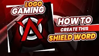 How To  Create A letter Shield Gaming Logo Design In Photoshop Tutorial  Speed Art