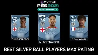 HIGHEST RATED SILVER BALL PLAYERS OF PES 2021 | PES 2021 MOBILE