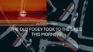 MORNING FLIGHT WITH THE OLD FOGEY -  AND SHE GOT IT!
