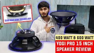 15 Inch 600 watts & 400 watts DJ Speakers Ecnomic Series from Yogi Pro Unboxing & Details/ DJ Guruji