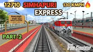 Rampage Action of 12710 SIMHAPURI EXPRESS From Vijayawada Jn To Gudur Jn Part-2 in MSTS