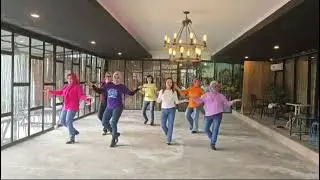 JATUH CINTA Line Dance Demo: ULD kota Serang 2 choreo Andrico Yusran (INA)