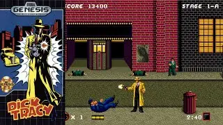 Best Sega Genesis Games of All Time | Dick Tracy (1991 Video Game) | 4K