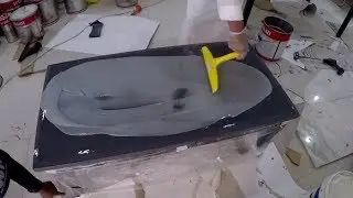 شاهد كيف تحول طاولة عادية الي طاولة ثلاثية الابعادtop بواسطة الايبوكسي متاليك epoxy metallic table