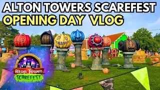 SCARE ZONES AND SHOWS | ALTON TOWERS SCAREFEST 2025 VLOG
